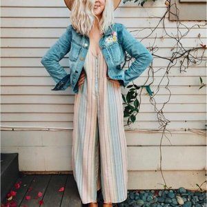 Show Me Your Mumu  Striped Jumpsuit